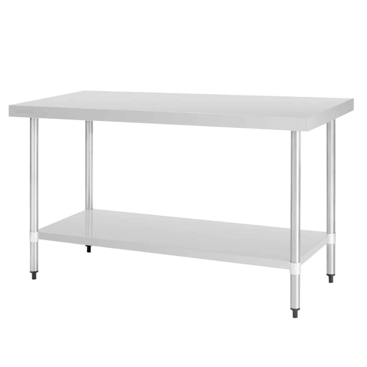 Vogue Stainless Steel Prep Table 1500mm – Self Assembly – A2B Catering ...