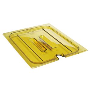 Cambro High Heat 1/4 GN Notched Cover w/Handle