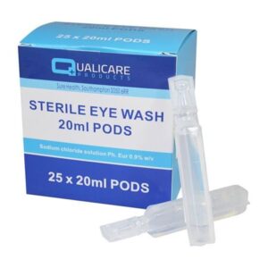 Qualicare Eye Wash Pods - 25 Units Holds 20ml