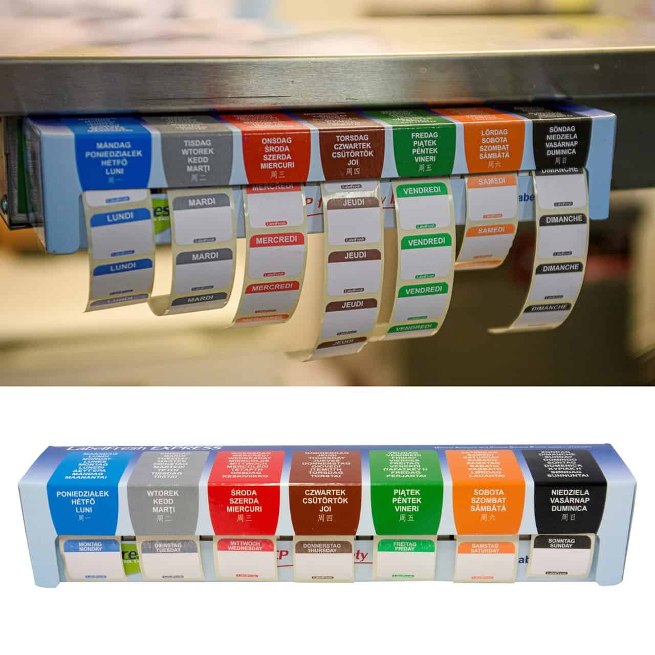 Harfield Tableware Weekly Express Label Dispenser – Disposable – A2B ...