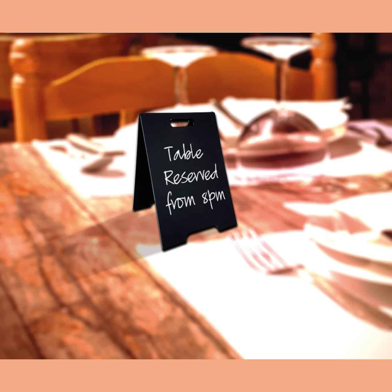 Large Counter Message Board Mileta – Mini A-Board Table Top Counter Top Tent Message Board – Pack ...