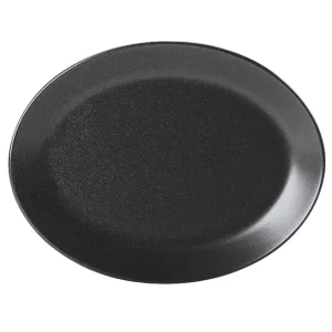 Seasons by Porcelite - Graphite Oval Plate 30cm/12"