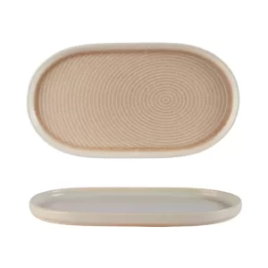 Rustico Premium Stoneware - Nude  Oval Platter 33x18cm/11" x 7"