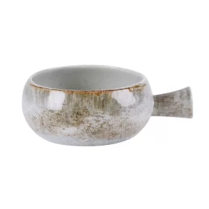 Rustico Stoneware - Iris Handled Bowl 16 cm