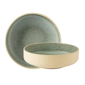 Rustico Stoneware - Pistachio Deep Bowl 20cm/8"