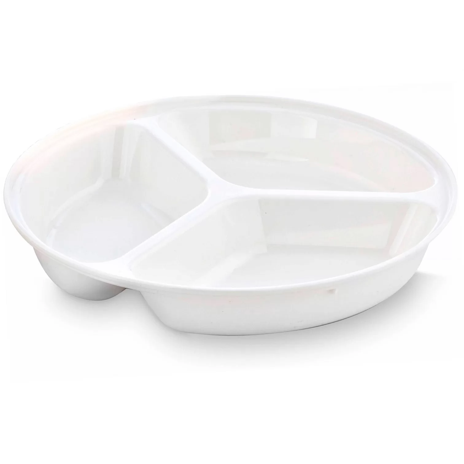 3 Compartment Deep Plate – 25.5cm – A2B Catering Equipment