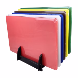 Set of 6 18x12in Colour Boards & Polypropylene Rack