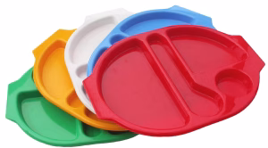 Harfield Tableware - Large Meal Tray - 4 Compartments - Select Colour Below